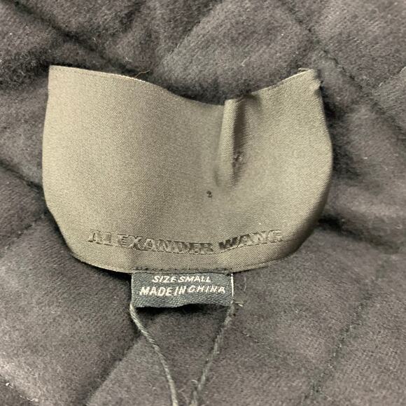 ALEXANDER WANG Size S Black Quilted Calfskin Jacket - Picture 5 of 6